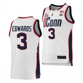 Aaliyah Edwards UConn Huskies 2022-23 Women's Basketball Jersey - White