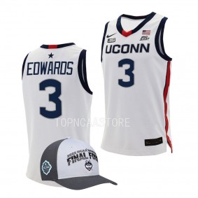 UConn Huskies Aaliyah Edwards Women's Basketball Final Four Hat Jersey White
