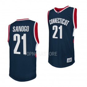 UConn Huskies Adama Sanogo Retro Basketball 2022-23 Jersey Navy
