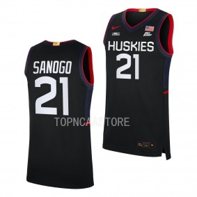 UConn Huskies Adama Sanogo Black Jersey Limited Basketball