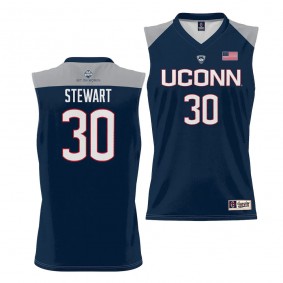UConn Huskies Breanna Stewart Navy #30 Women's Basketball Jersey Alumni Unisex