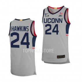 Jordan Hawkins UConn Huskies Alternate Basketball Limited Jersey - Gray