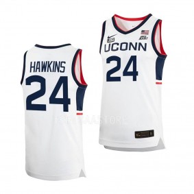 UConn Huskies Jordan Hawkins Home Basketball 2022-23 Replica Jersey White