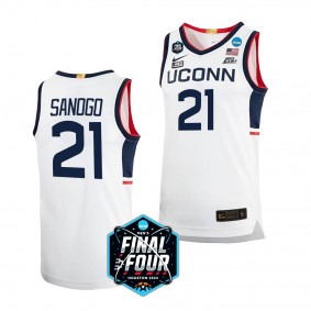 Uconn Huskies Adama Sanogo 2023 NCAA Final Four Men's Basketball White Jersey