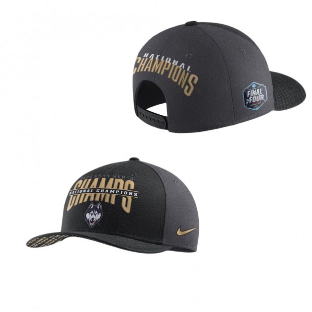 UConn Huskies Basketball National Champions Locker Room Adjustable Hat ...