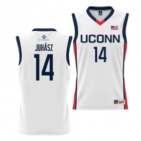 Dorka Juhasz UConn Huskies White Women's Basketball Alumni Youth Jersey