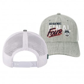 UConn Huskies 2023 NCAA March Madness Final Four Trucker Adjustable Hat Gray