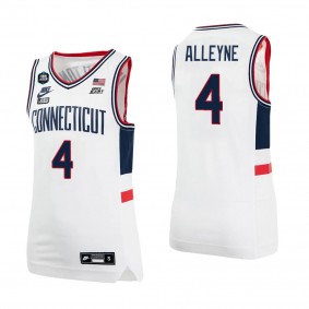 Nahiem Alleyne UConn Huskies 2023 NCAA Men's Basketball National Champions Jersey White